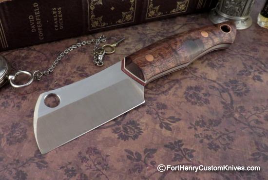 Joshua Gallardo - Rare Custom Pocket Cleaver - Hawaiian Koa