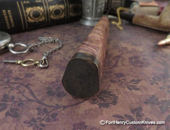 Georgi Menchev - Custom Puukko - RWL34 / Maple Burl - Image 5