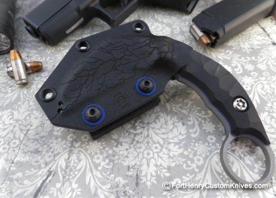 Piotr Gosciniak / PG Knives - Custom Kerambit - Lightning Etch - Image 5