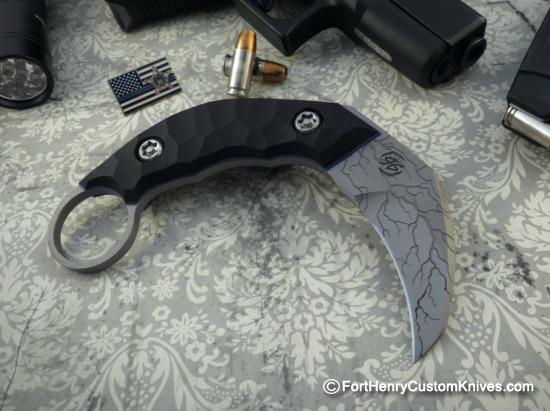 Piotr Gosciniak / PG Knives - Custom Kerambit - Lightning Etch