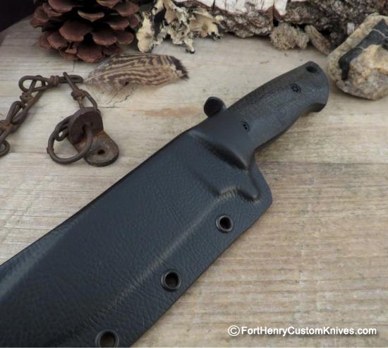 Dan Crotts - Rare Camp Knife - Flat Ground - Burlap - Image 6