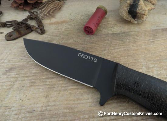 Dan Crotts - Rare Camp Knife - Flat Ground - Burlap - Image 2
