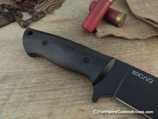 Dan Crotts - Rare Camp Knife - Flat Ground - Burlap - Image 4