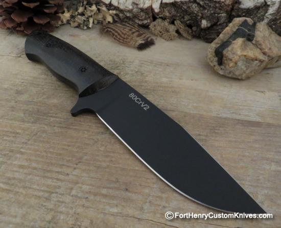 Dan Crotts - Rare Camp Knife - Flat Ground - Burlap - Image 5