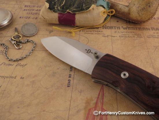 Bob Dozier - Custom Folding Pro Skinner - Ironwood - Image 2