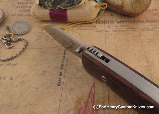 Bob Dozier - Custom Folding Pro Skinner - Ironwood - Image 3