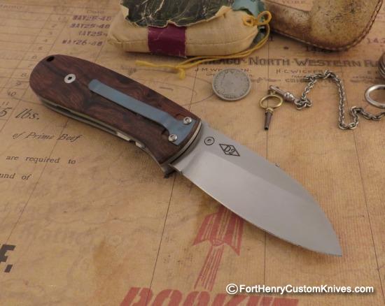 Bob Dozier - Custom Folding Pro Skinner - Ironwood - Image 5