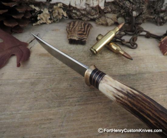 Mike Malosh - Rare Bird N Trout - Hand Forged - Sambar Stag - Image 3