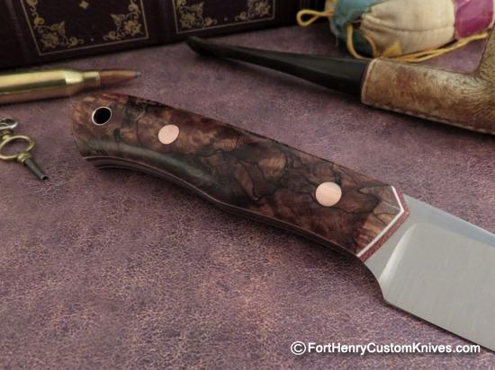 Joshua Gallardo Knives -  Custom Bird & Trout - Spalted Maple - Copper - Image 4