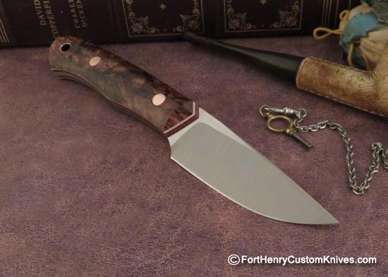 Joshua Gallardo Knives -  Custom Bird & Trout - Spalted Maple - Copper