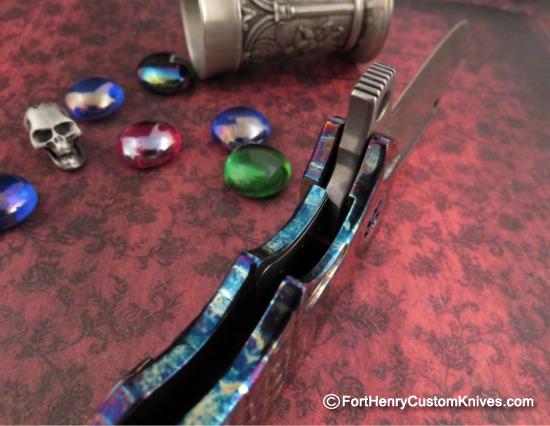 Andre de Villiers - Custom Acid Rain Harpoon Flipper - Damasteel - Image 3