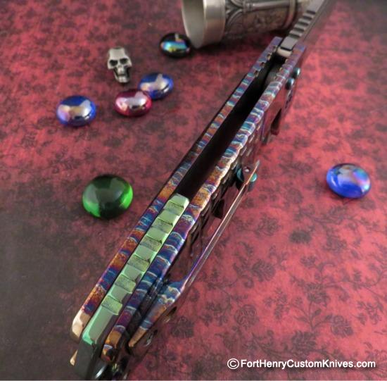 Andre de Villiers - Custom Acid Rain Harpoon Flipper - Damasteel - Image 4