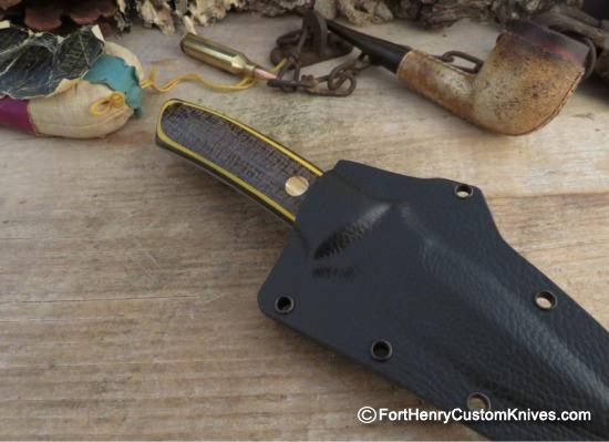 Dan Crotts - Custom Hybrid Clip Point - Burlap - S30V - Image 5