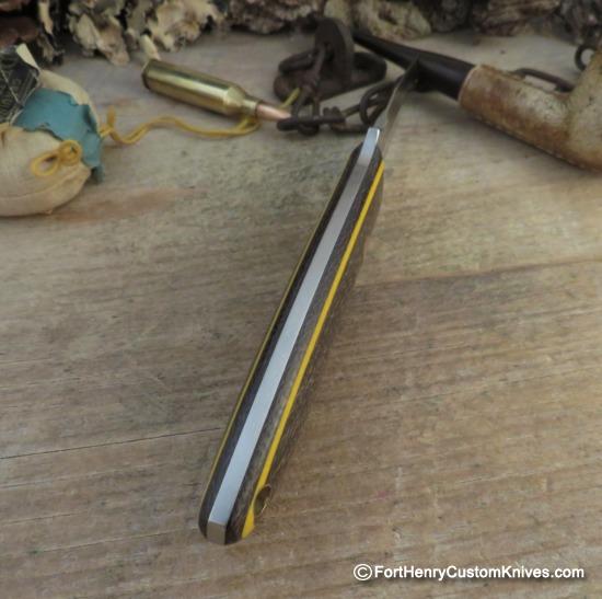 Dan Crotts - Custom Hybrid Clip Point - Burlap - S30V - Image 3