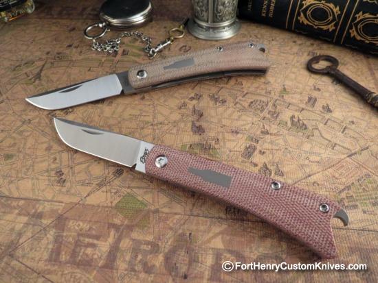 Esnyx Silver Line Beer Buster Knives - Front Flipper - Handle Choice