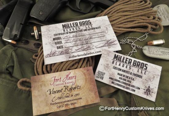 Miller Bros. Blades - Custom Belt Knife - Kiridashi - Leather / Kydex - Image 5