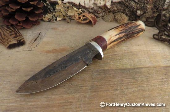 Herb Derr - Hand Forged Long Hunter - Sambar Stag