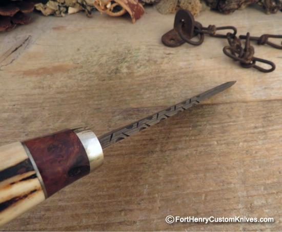 Herb Derr - Hand Forged Long Hunter - Sambar Stag - Image 3