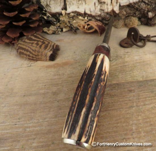 Herb Derr - Hand Forged Long Hunter - Sambar Stag - Image 5