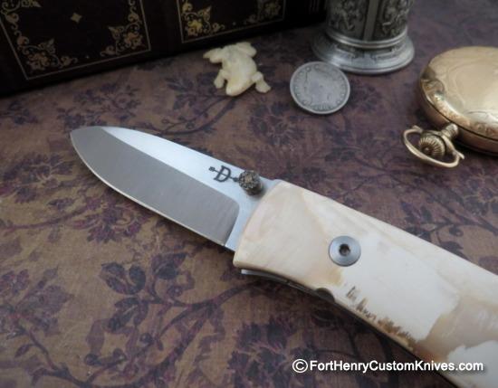 Bob Dozier - Custom Small Folding Hunter - Mammoth Tusk - Image 2