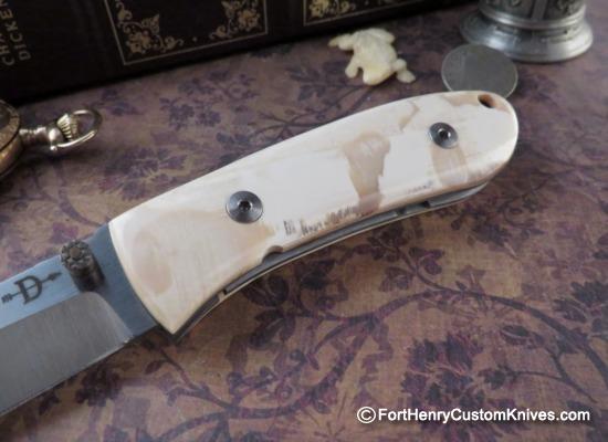 Bob Dozier - Custom Small Folding Hunter - Mammoth Tusk - Image 3