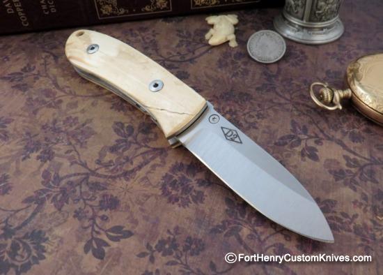 Bob Dozier - Custom Small Folding Hunter - Mammoth Tusk - Image 7
