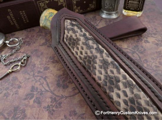 Georgi Menchev - Custom Drop Point Hunter - Maple Burl - Image 6