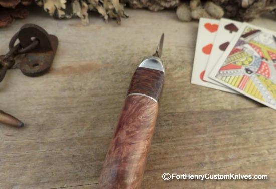 Herb Derr - Hand Forged - Dagger Neck / Pocket Fixed Blade - Rare Earth Magnetic Sheath - Image 3