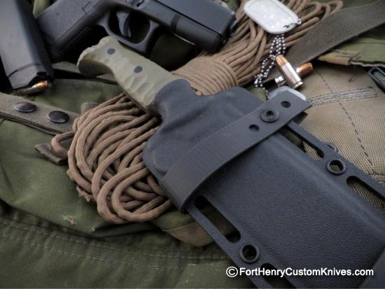 Ken Vehikite / Black Roc Knives - Custom GUTS Fighter - Combat Knife - Image 7