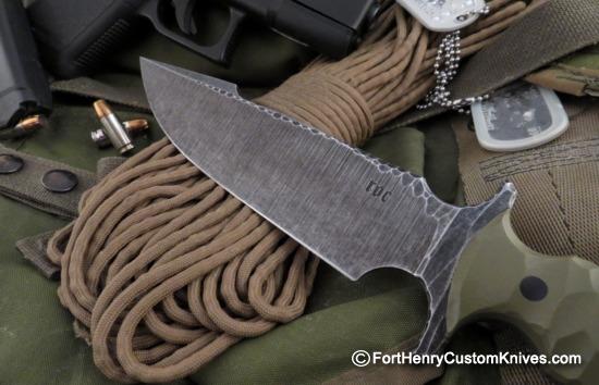 Ken Vehikite / Black Roc Knives - Custom GUTS Fighter - Combat Knife - Image 3