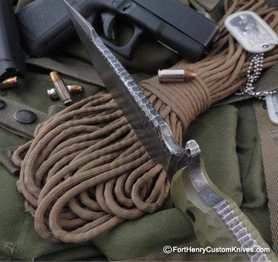 Ken Vehikite / Black Roc Knives - Custom GUTS Fighter - Combat Knife - Image 4