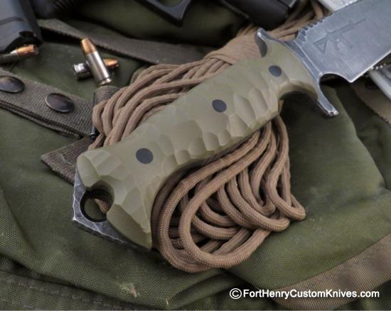 Ken Vehikite / Black Roc Knives - Custom GUTS Fighter - Combat Knife - Image 6