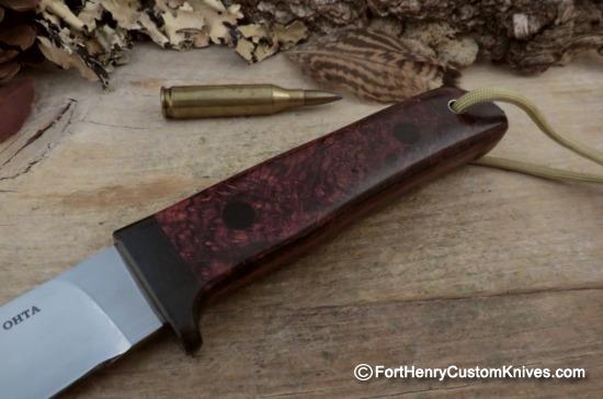 Hiroaki Ohta - Gentleman's Belt Knife - Quince - Leather / Kydex Sheath - Image 4