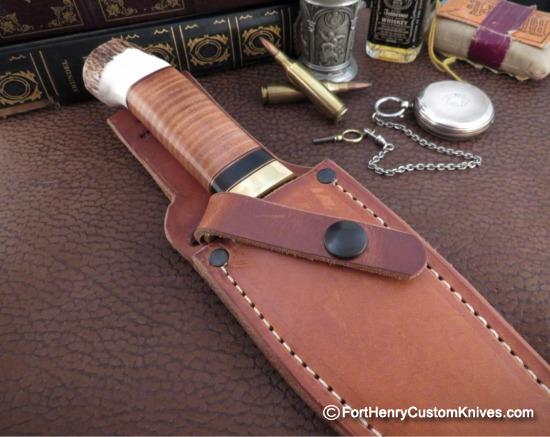 Bob Dozier - Rare Custom Classic Pioneer - Leather/Stag - Image 6