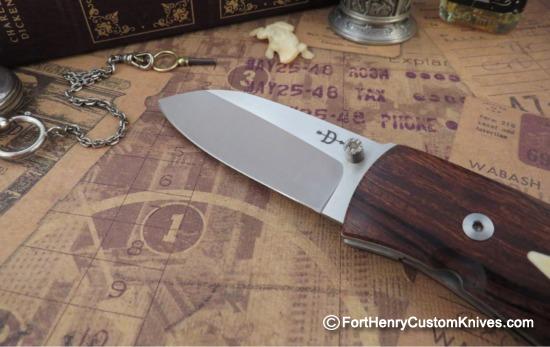 Bob Dozier - Custom Folding Pro Skinner - Ironwood - Image 2