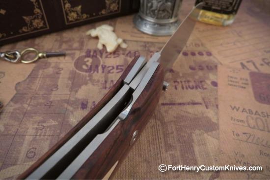 Bob Dozier - Custom Folding Pro Skinner - Ironwood - Image 4