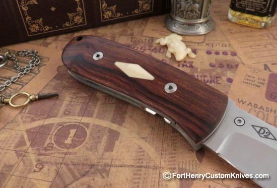 Bob Dozier - Custom Folding Pro Skinner - Ironwood - Image 5