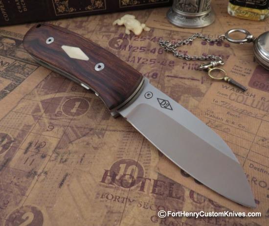 Bob Dozier - Custom Folding Pro Skinner - Ironwood - Image 6