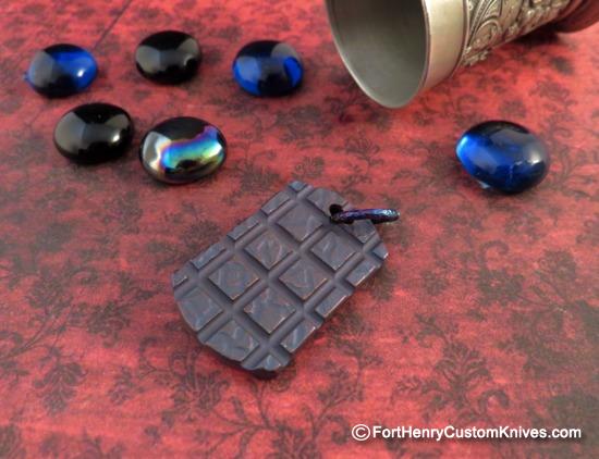 Ti Gear Design - Frag Grenade Dog Tag - Anodized Titanium