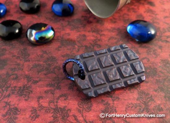 Ti Gear Design - Frag Grenade Dog Tag - Anodized Titanium - Image 2