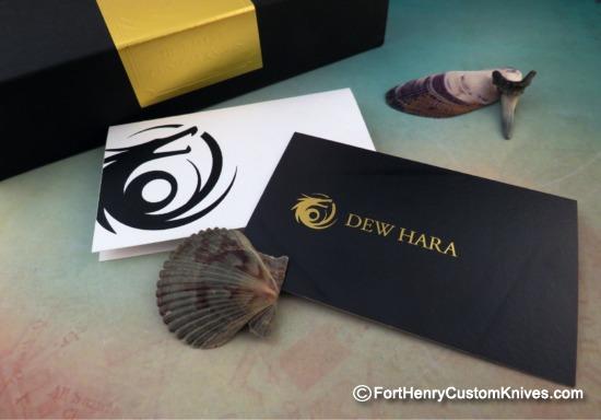 Dew Hara - Custom NOAH Tanto Flipper - New Finish - Black Lip Pearl Inlay - Image 8