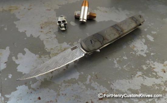 Michael Zieba - Flame Gentleman's Flipper - Damasteel - Momento Mori