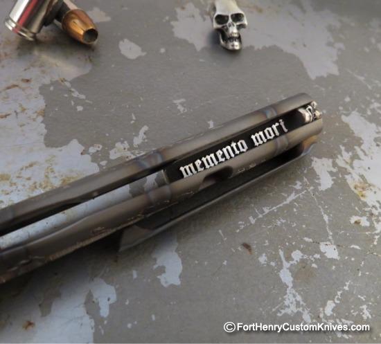 Michael Zieba - Flame Gentleman's Flipper - Damasteel - Momento Mori - Image 3