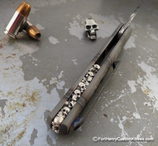 Michael Zieba - Flame Gentleman's Flipper - Damasteel - Momento Mori - Image 4