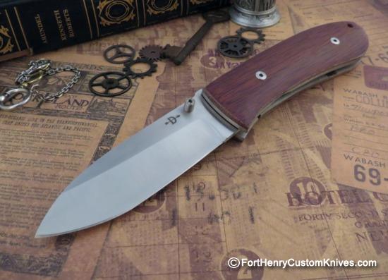 Bob Dozier - Custom XL Folding Hunter - Canvas Micarta
