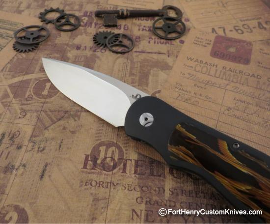 JD van Deventer - EDC Front Flipper - Bolster Lock - Raffir Inlay - Image 2