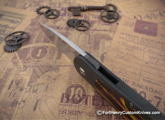 JD van Deventer - EDC Front Flipper - Bolster Lock - Raffir Inlay - Image 3