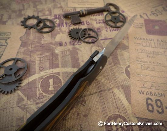 JD van Deventer - EDC Front Flipper - Bolster Lock - Raffir Inlay - Image 4