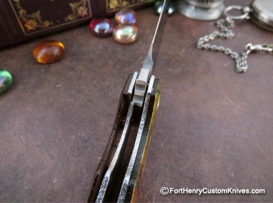 Dew Hara - Custom Ray Flipper - Copper / Suminagashi Cloud - Image 6