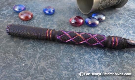 Ti_Gear_Design - Custom Pen - Titanium - Timascus - Image 5